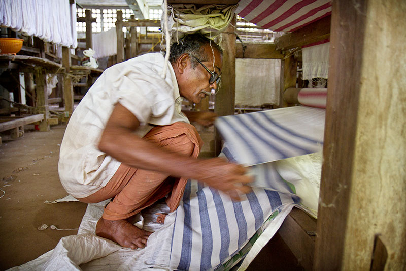 Mani chettan of Kara weaves