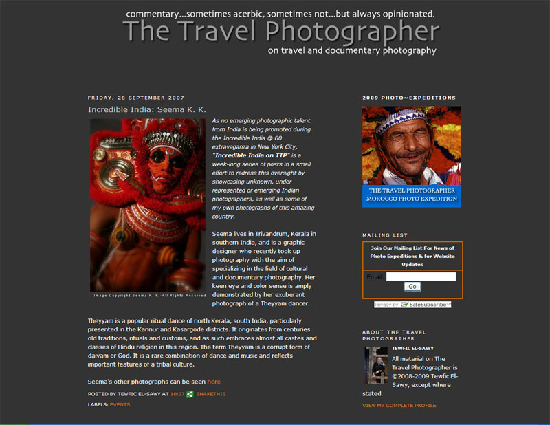 The travel photographer